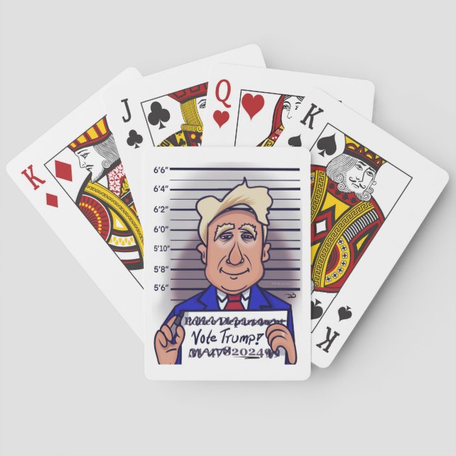 Jeu De Cartes Trump Felonies Jouant Aux Cartes (dos)