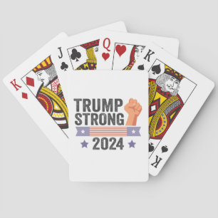 Jeu De Cartes Trump Strong 2024 Élection du drapeau patriotique