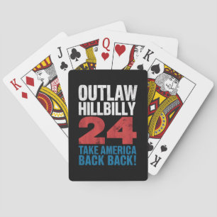 Jeu De Cartes Trump Vance 2024 Hors-la-loi Hillbilly Drapeau amé