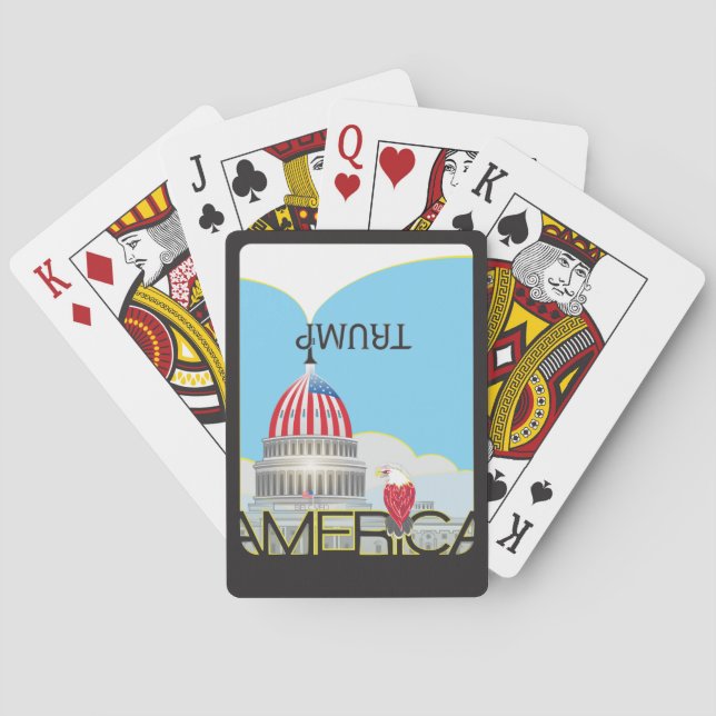 Jeu De Cartes Trumpet et Capitole TRUMP (dos)