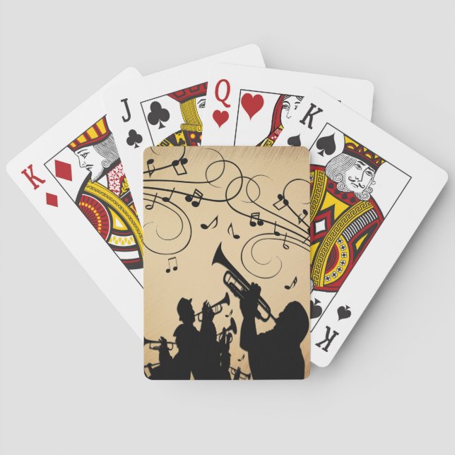 Jeu De Cartes Trumpet Section Musique rustique (dos)