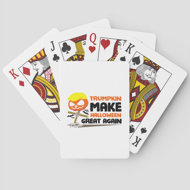 Jeu De Cartes Trumpkin Citrouille Halloween classique (dos)