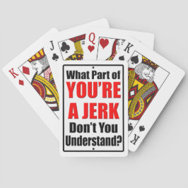 Jeu De Cartes Tu es un Jerk