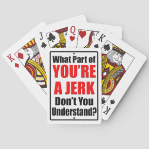 Jeu De Cartes Tu es un Jerk