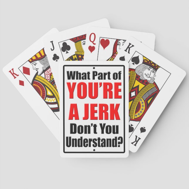 Jeu De Cartes Tu es un Jerk (dos)