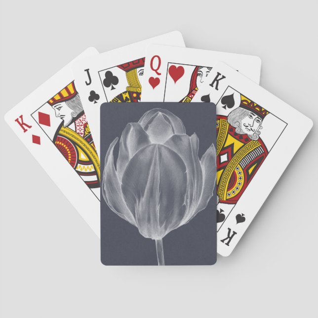 Jeu De Cartes Tulipe monochrome I (dos)