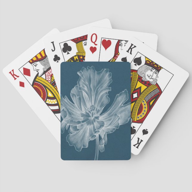 Jeu De Cartes Tulipe monochrome II (dos)