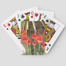 Jeu De Cartes Tulipes rouges