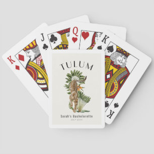 Jeu De Cartes Tulum Leopard Tropical Bachelorette Week-end
