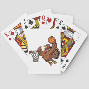 Jeu De Cartes Turquie Dunking Basketball Sport Thanksgiving aman