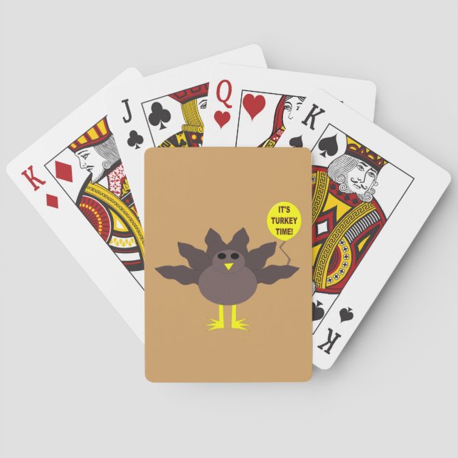 Jeu De Cartes Turquie Heure Thanksgiving Jouer cartes (dos)