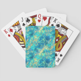 Jeu De Cartes Turquise Crumpled Texture