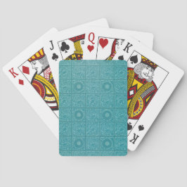 Jeu De Cartes Turquoise Tile Motif (par William Morris)