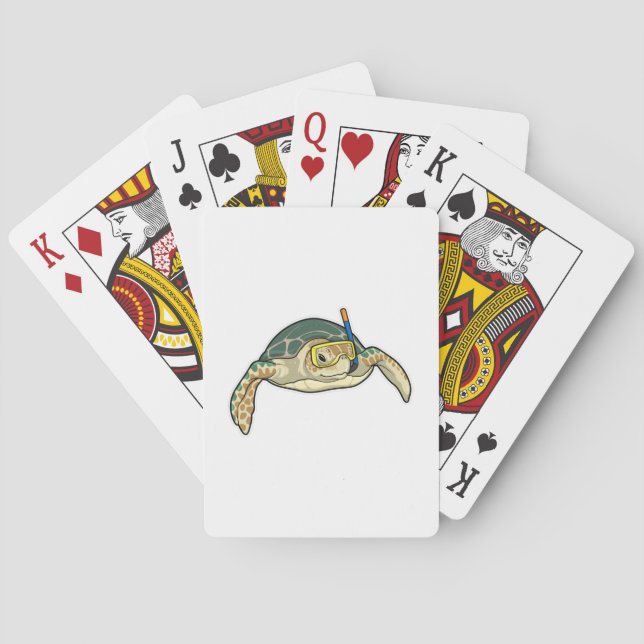 Jeu De Cartes Turtle Diver Snorkel (dos)
