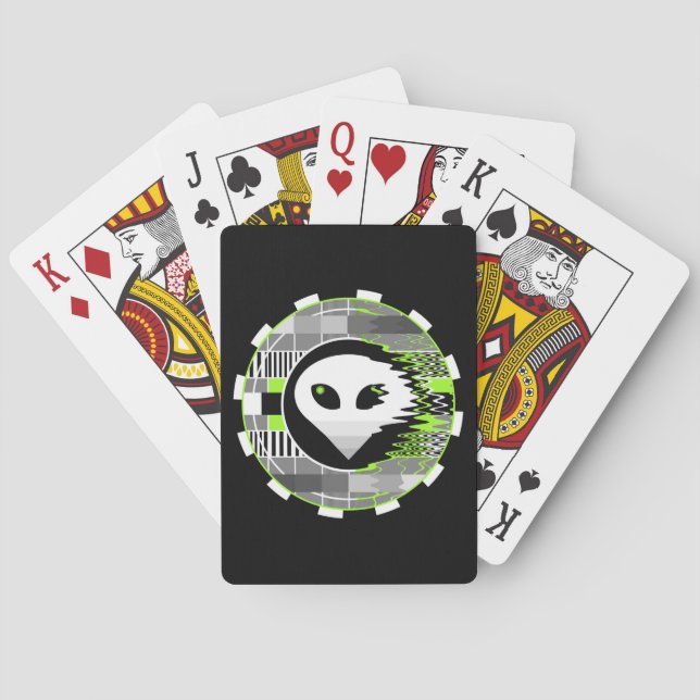 Jeu De Cartes TV Alien Ronde lecture de cartes noir (dos)