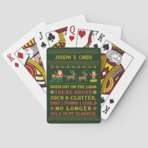 Jeu De Cartes Twas drôle la nuit avant Noël personnalisé