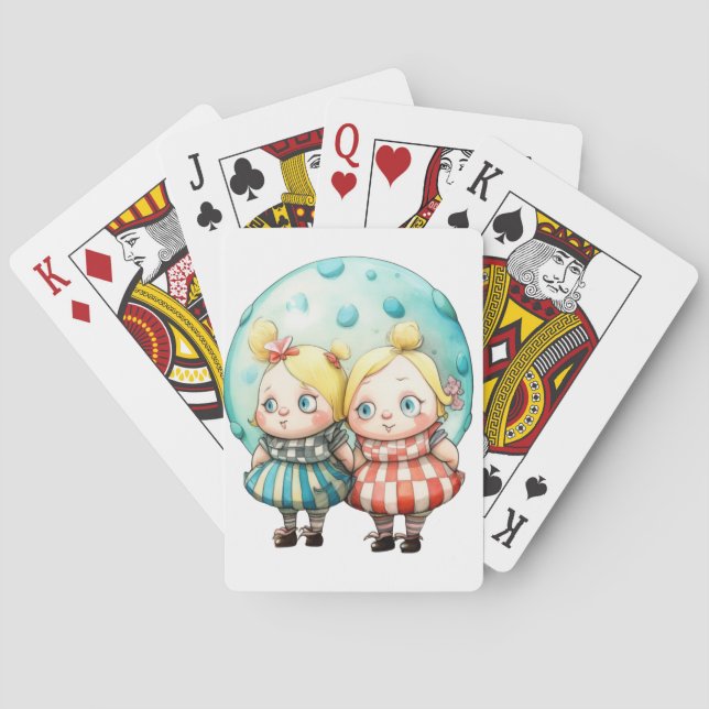 Jeu De Cartes Tweedledee & Tweedledum (dos)