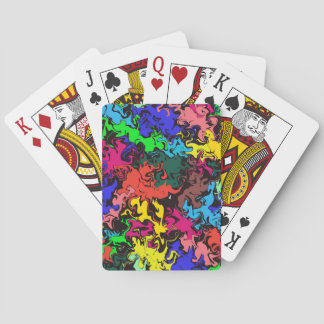 Jeu De Cartes Twirls colorés Abstraits /