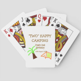 Jeu De Cartes Two happy camping 2nd birthday tree camp kids