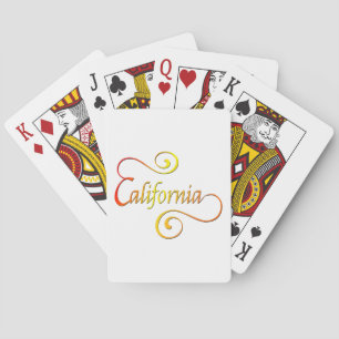 Jeu De Cartes Typographie de Californie