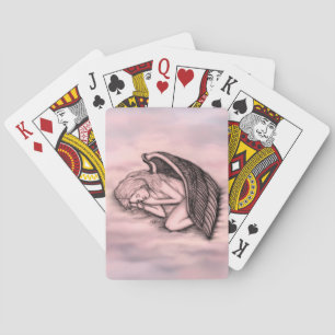 Jeu De Cartes Un Ange endormi sur les nuages des cieux