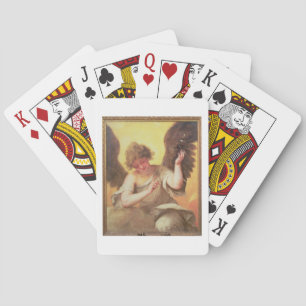 Jeu De Cartes Un ange tenant un flacon en verre