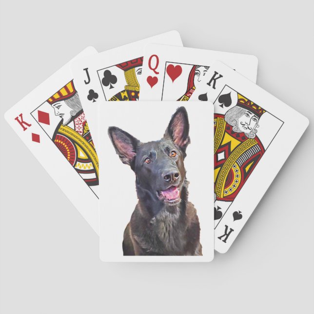 Jeu De Cartes Un berger allemand joyeux (dos)
