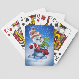 Jeu De Cartes Un bonhomme de neige festif