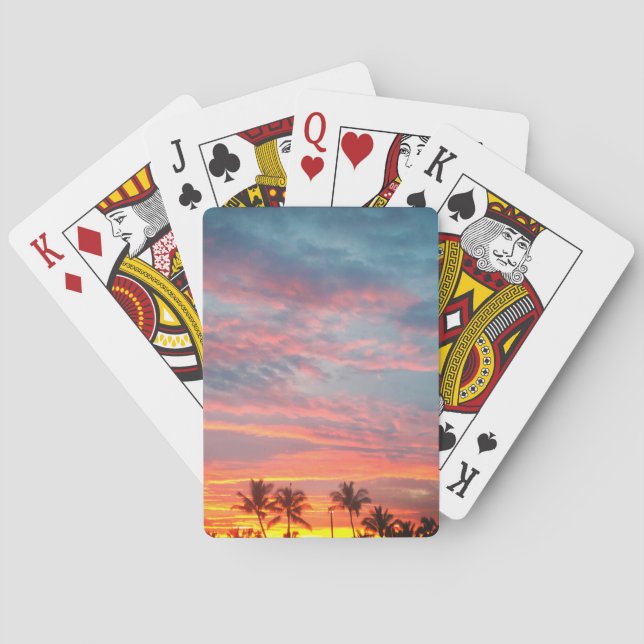 Jeu De Cartes Un coucher de soleil tropical (dos)