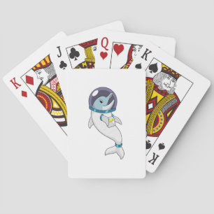 Jeu De Cartes Un dauphin en tant qu'astronaute en costume