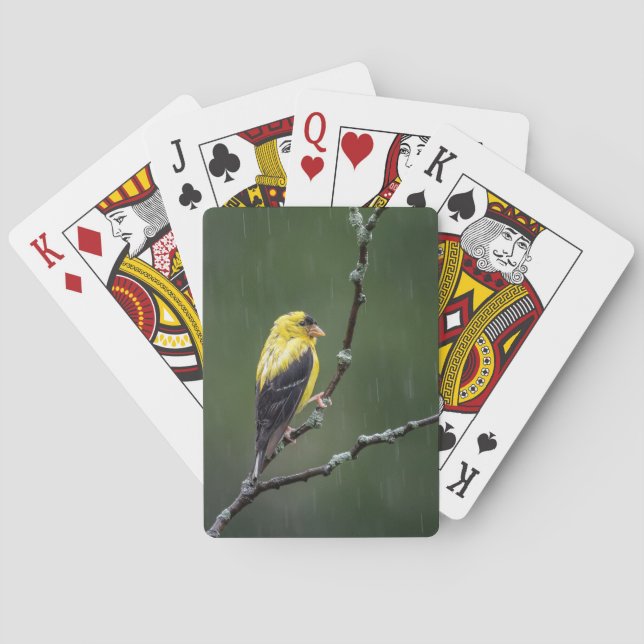Jeu De Cartes Un Goldfinch malheureux (dos)