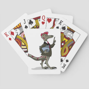 Jeu De Cartes Un Greffier De Caricature Iguanodon.
