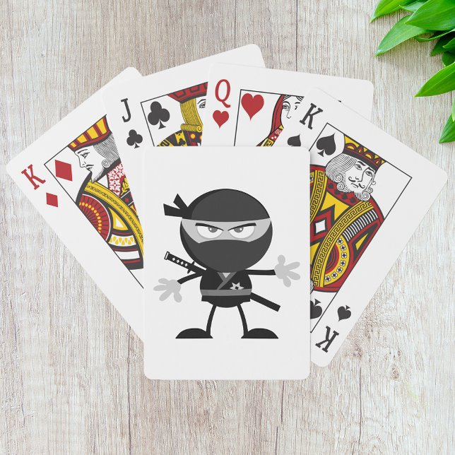 Jeu De Cartes Un guerrier en colère de Ninja Jouant des cartes (Créateur téléchargé)