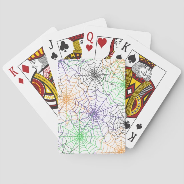 Jeu De Cartes Un simple Motif Web d'Halloween Spider (dos)