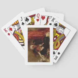 Jeu De Cartes Un Turc assis, 1826 (huile sur toile)