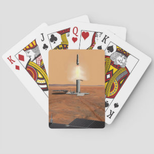 Jeu De Cartes Un Véhicule Ascent Quittant Mars. 2