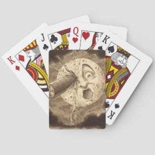 Jeu De Cartes Un voyage vers le dessin Vintage de la Lune