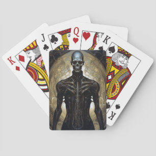 Jeu De Cartes Undead Cyborg Sci-Fi Horror Art