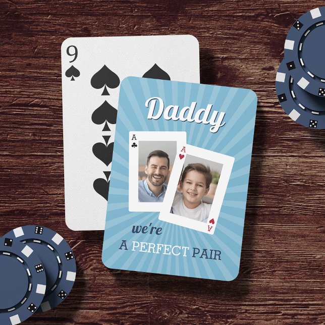 Jeu De Cartes Une paire parfaite | Photo père et enfant (Créateur téléchargé)
