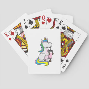 Jeu De Cartes Unicorne avec thé bulle
