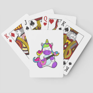 Jeu De Cartes Unicorne en tant que musicien avec guitare