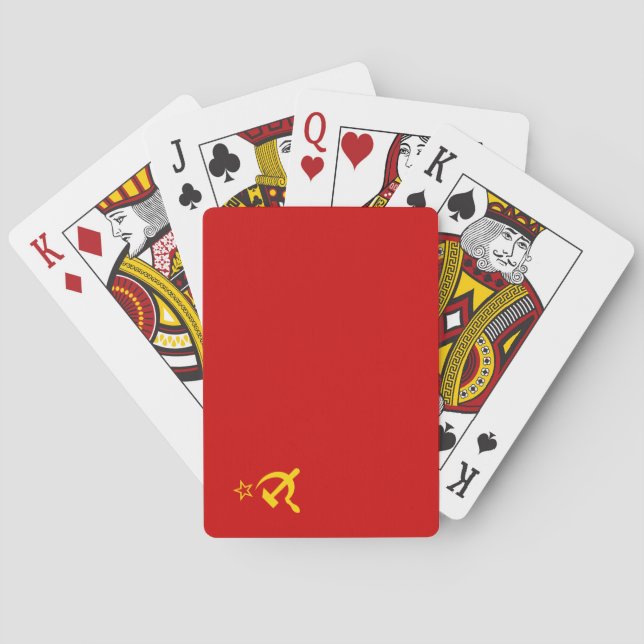 Jeu De Cartes Union soviétique (URSS) (marteau communiste et fau (dos)