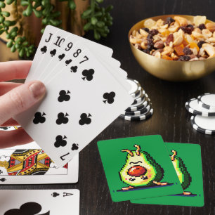Jeu De Cartes Upside Down Avocado - Drôle Pixel Art Conception a