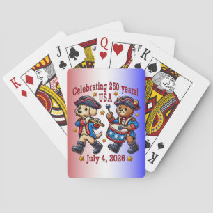 Jeu De Cartes USA 250th Anniversary Souvenir - Patriotique