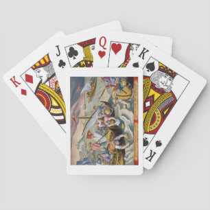 Jeu De Cartes Utilisation d'éponges pour recueillir le naphta de