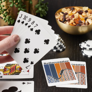 Jeu De Cartes Vacances d'été à cheval Rollercoaster Retro