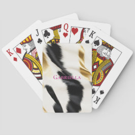 Jeu De Cartes Vache blanche noire