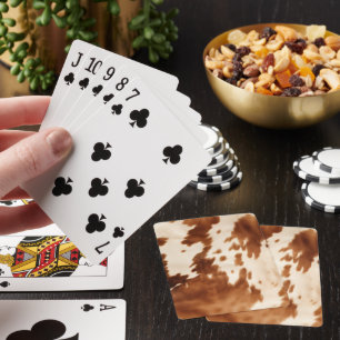 Jeu De Cartes Vachette à crème Brown occidentale