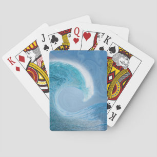 Jeu De Cartes Vague Bleue Artistique