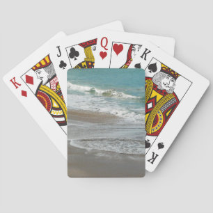 Jeu De Cartes Vagues sur la plage bleu turquoise Océan